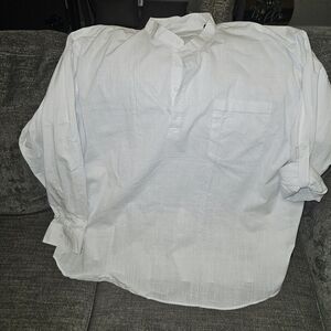 Classic White Men's Shirt
